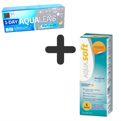 AquaLens Refresh 30 φακοί επαφής 1 day Aquasoft 380ml